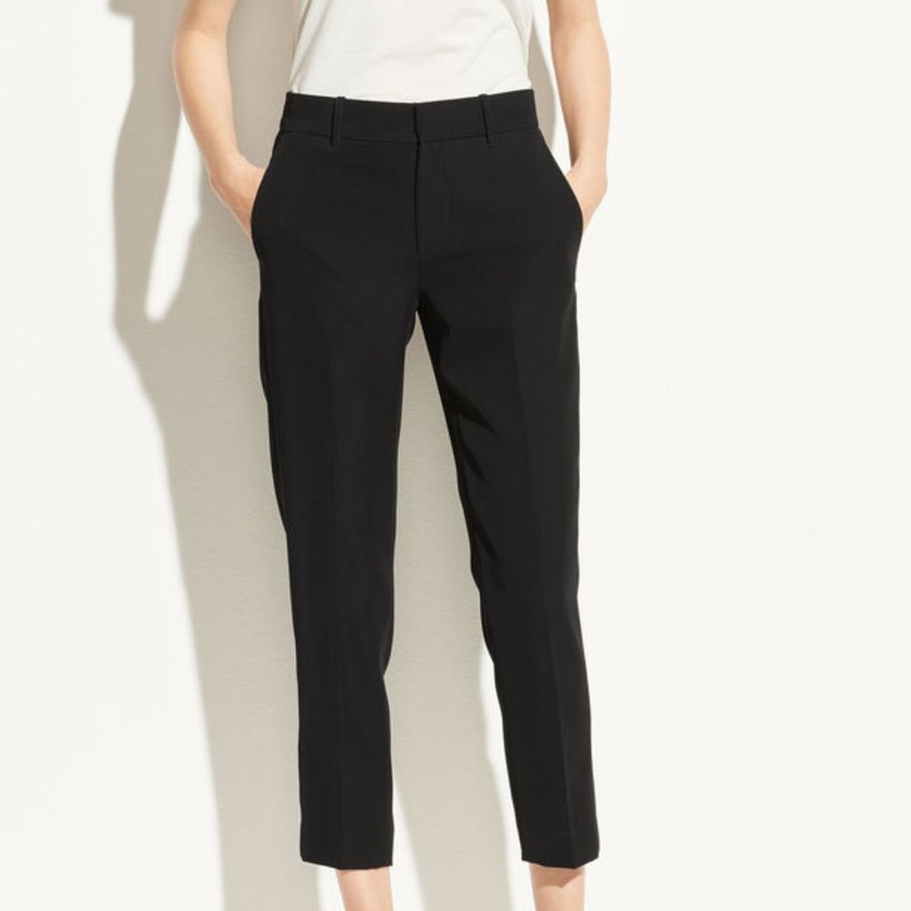NWT Vince black straight-legged trousers. Size 6